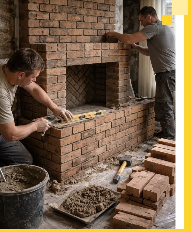 Изготовление и установка кирпичных каминов в Казани