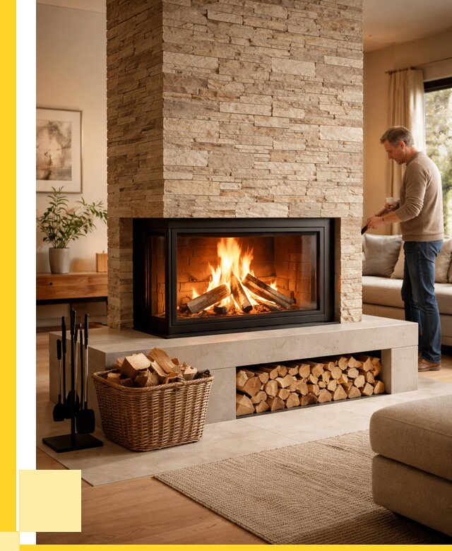 Дровяной камин под ключ в Казани от 212340 р. | ЭриданКзн