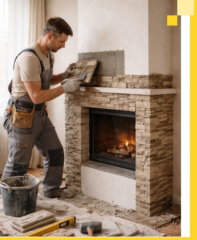 Изготовление и монтаж каминов для дома под ключ в Казани