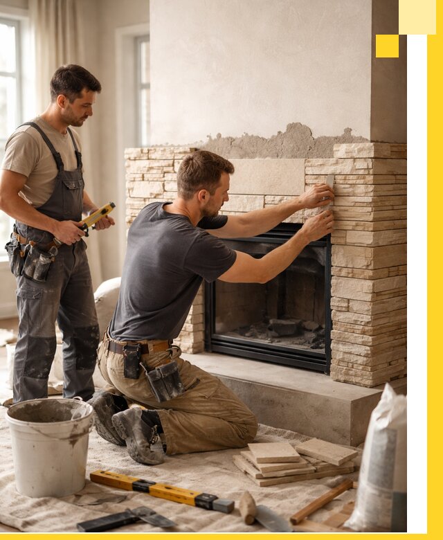 Установка и монтаж каминов для загородного дома в Казани