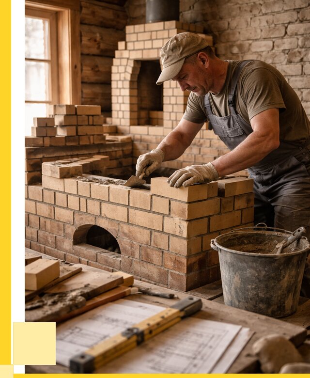 Кладка печей из кирпича в Казани цены от 31851 р. - ЭриданКзн