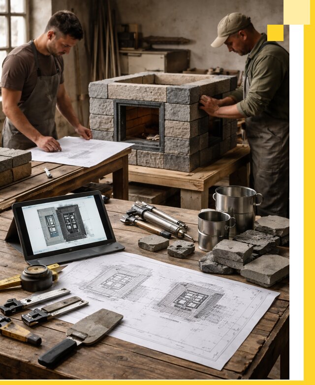 Разработка проектов печей с согласованием и монтажом в Казани