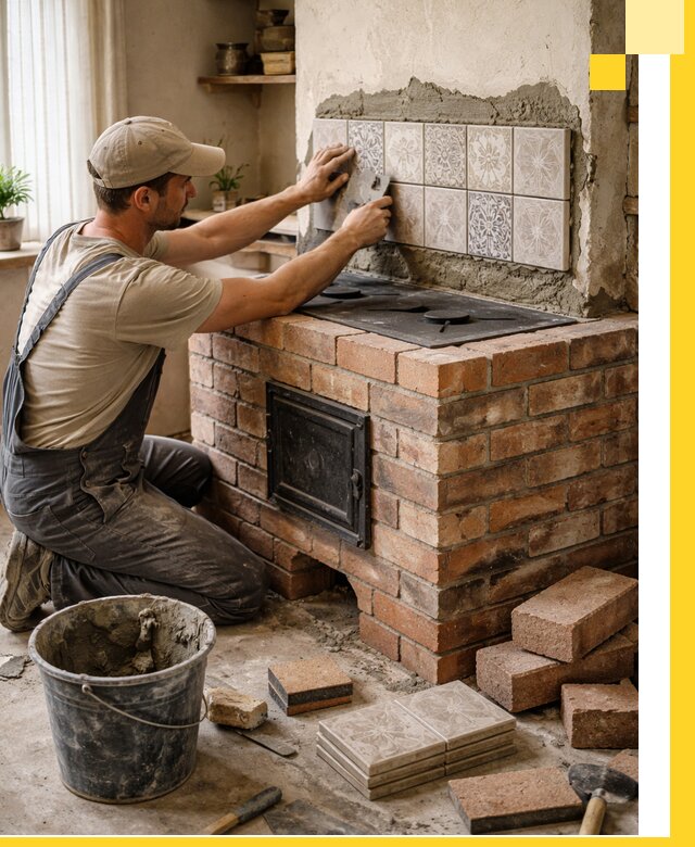 Печи с плитой на заказ монтаж гарантия и сервис в Казани