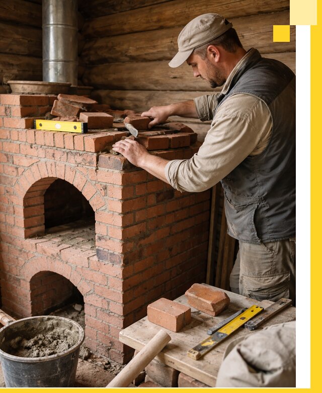 Изготовление и установка русских печей в Казани под ключ