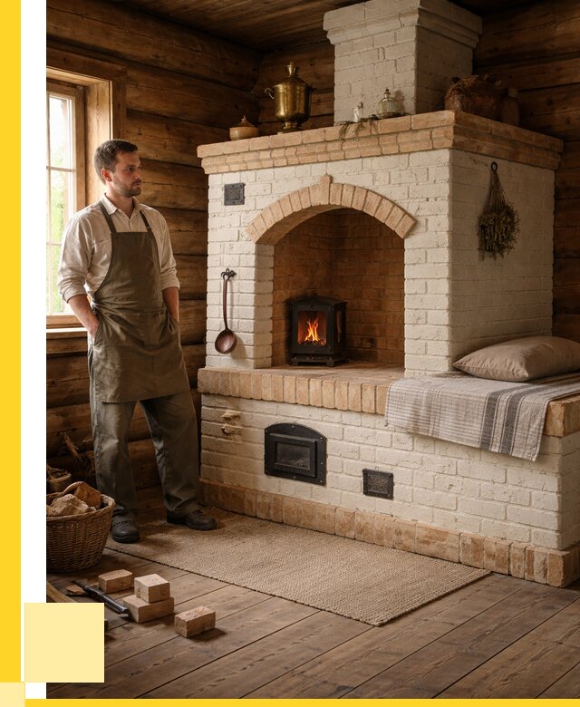 Русские печи с лежанкой под ключ в Казани от 159255 р. ЭриданКзн