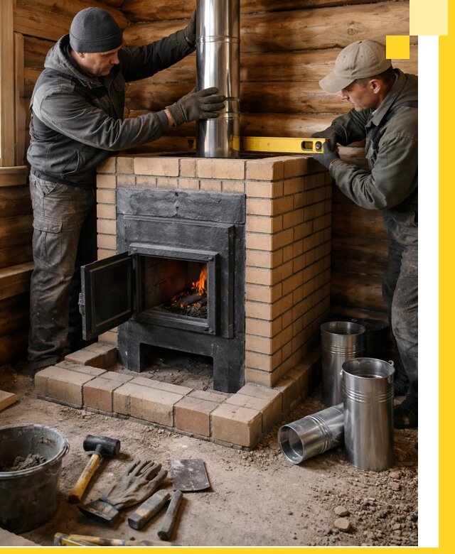 Проектирование, изготовление и установка банных печей в Казани