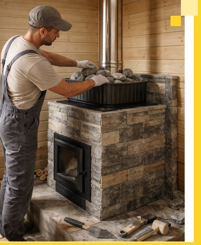 Печи для парной в Казани, производство, монтаж и обслуживание