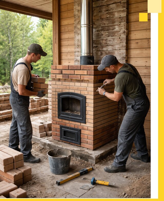 Производство и установка дачных печей под ключ в Казани