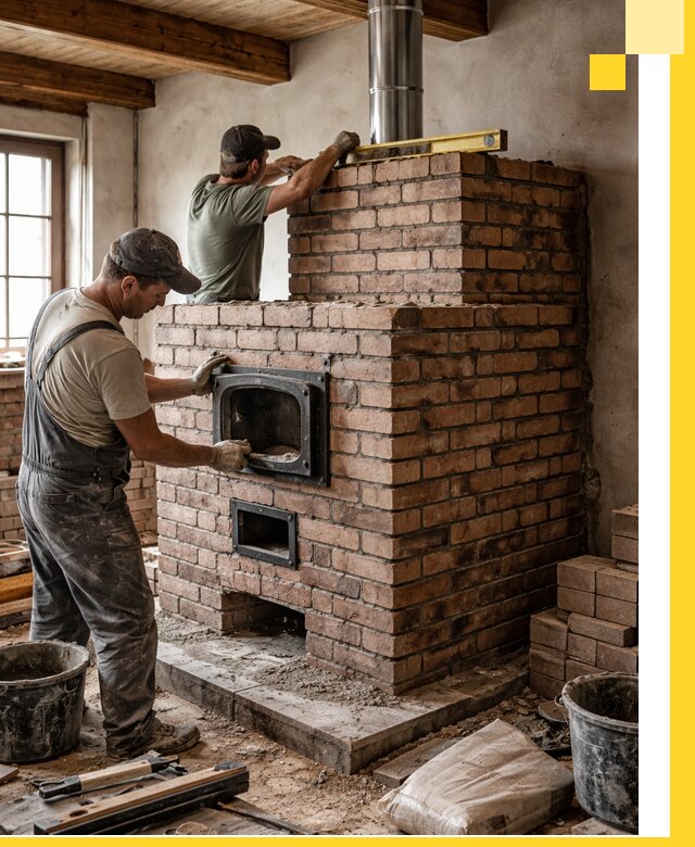 Печи для загородного дома под ключ в Казани — монтаж и сервис