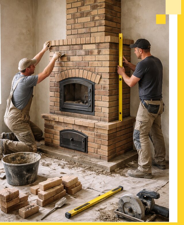 Продажа и установка печей и каминов для дома под ключ в Казани