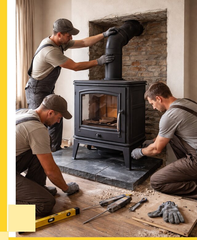 Монтаж печи камина в частном доме в Казани от 26543 р. | ЭриданКзн