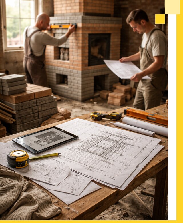 Проекты печей и каминов с индивидуальным дизайном в Казани