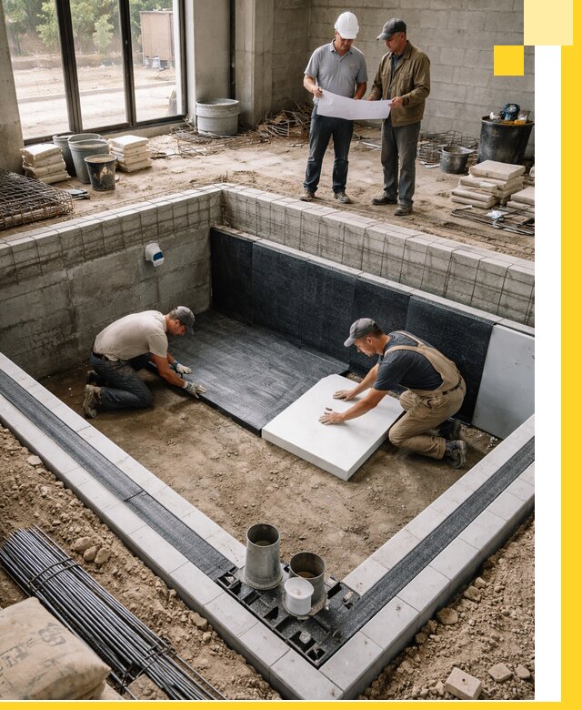 Проекты частных и общественных бассейнов под ключ в Казани