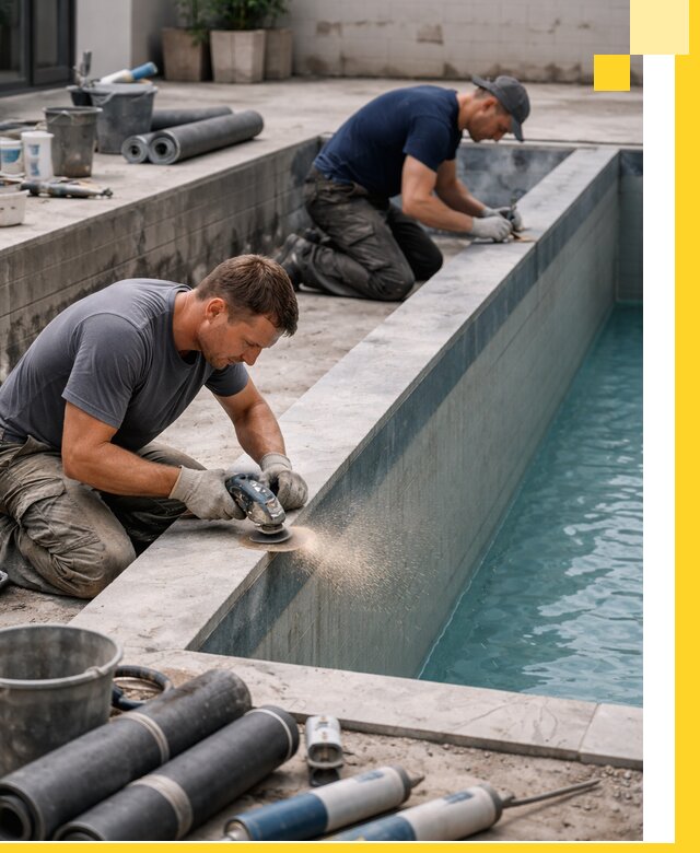 Профессиональный ремонт бассейнов под ключ в Казани