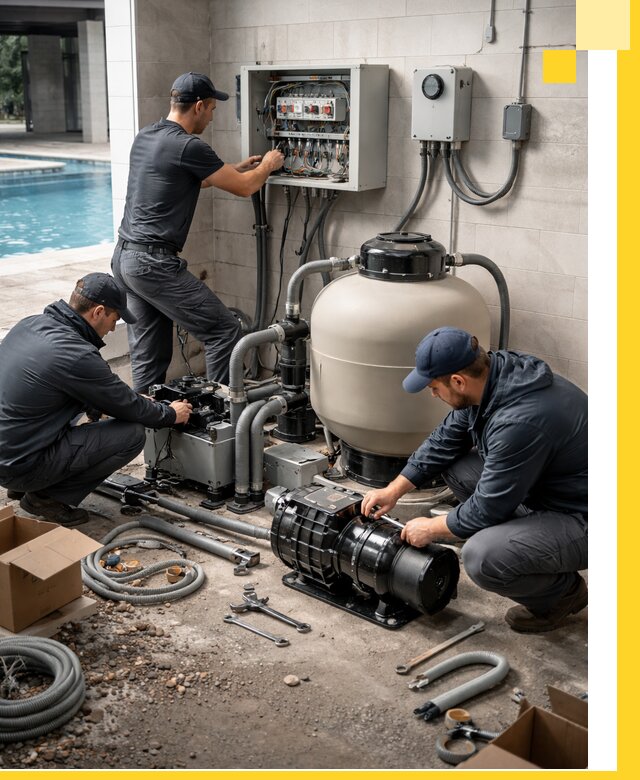 Профессиональный монтаж оборудования для бассейнов в Казани