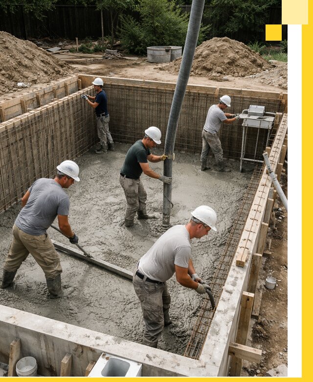 Строительство бетонных бассейнов под ключ в Казани