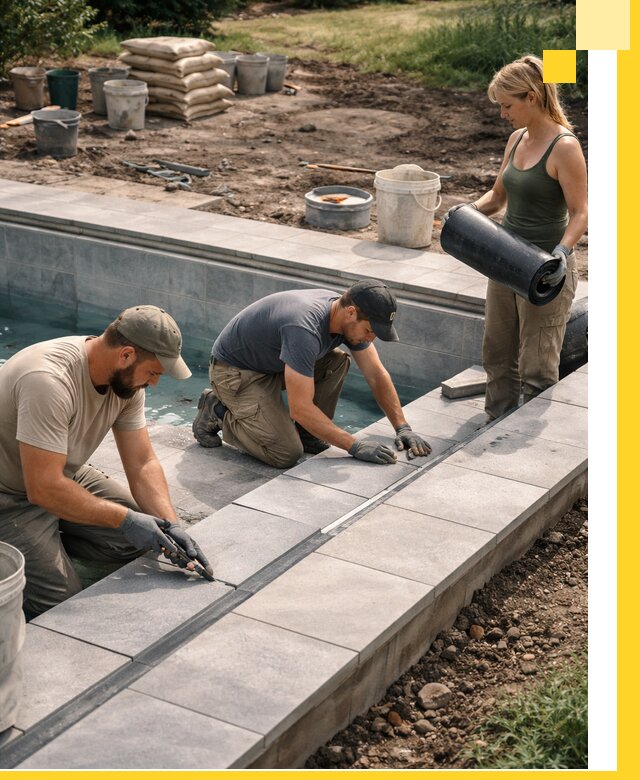 Строительство и монтаж уличных бассейнов под ключ в Казани