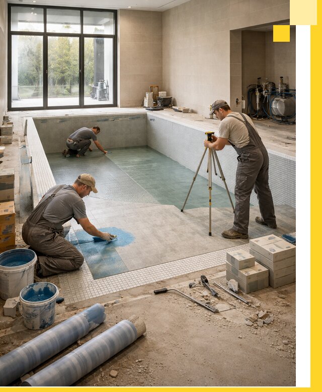 Проект и строительство закрытых бассейнов в Казани под ключ