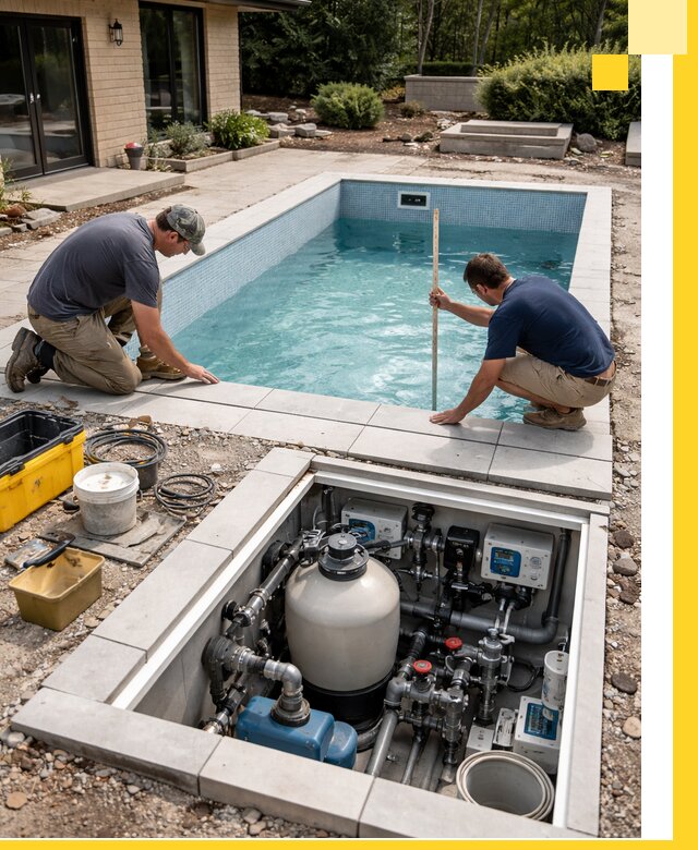 Строительство качественных домашних бассейнов под ключ в Казани