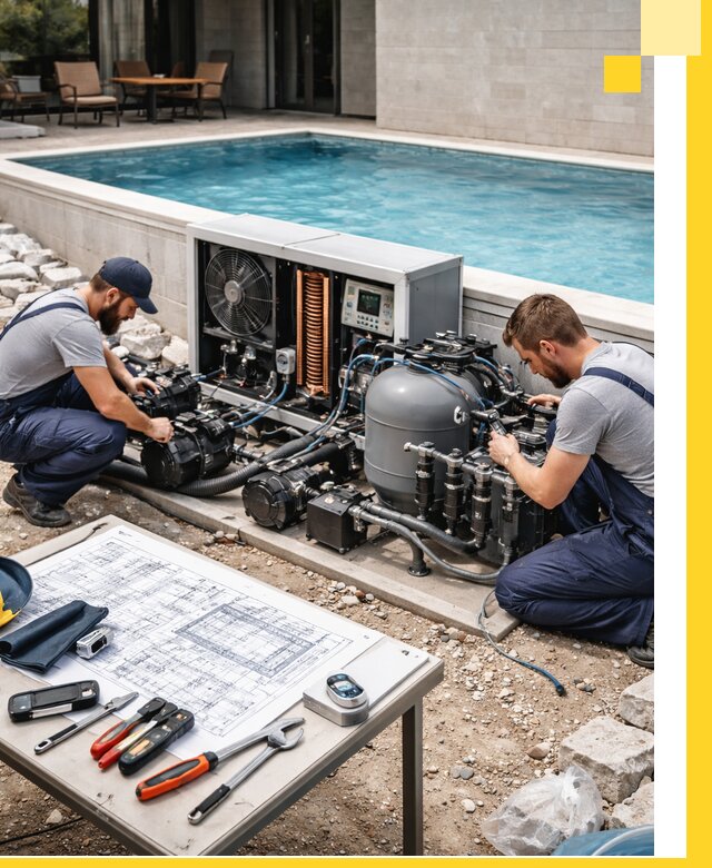 Проектирование и монтаж бассейнов с подогревом в Казани