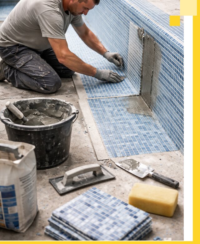 Укладка и ремонт мозаики для бассейнов под ключ в Казани