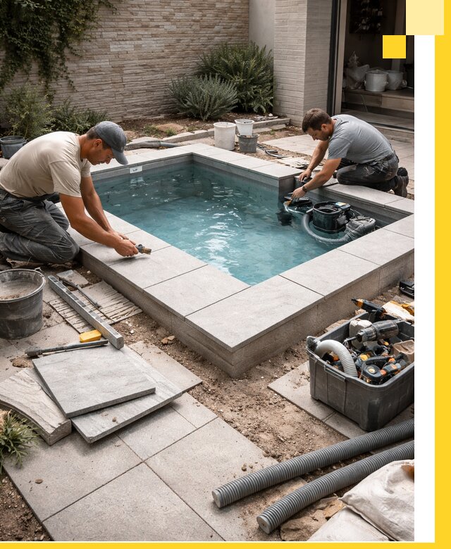 Мини бассейны под ключ в Казани, дизайн и установка