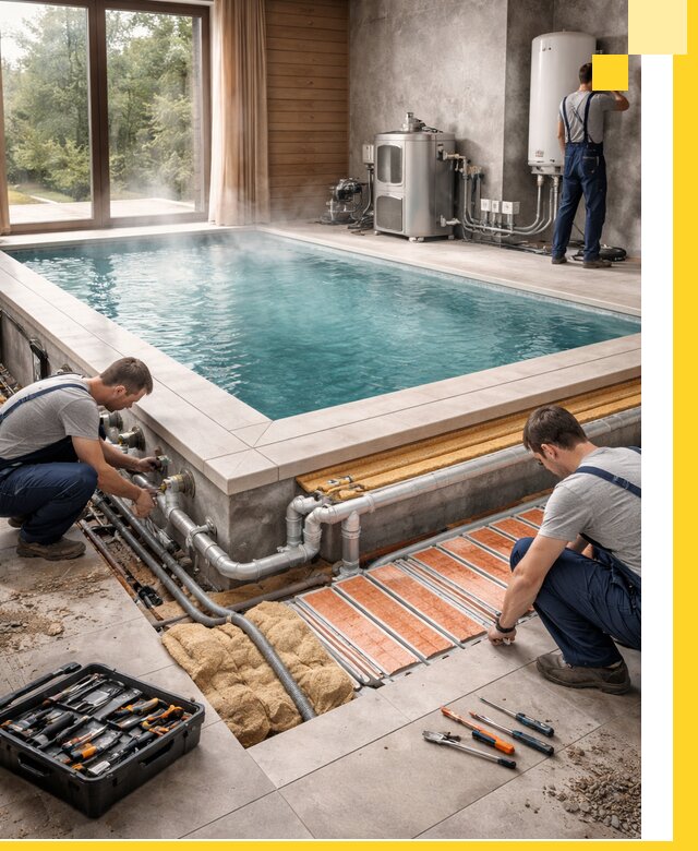 Проектирование и строительство тёплых бассейнов в Казани