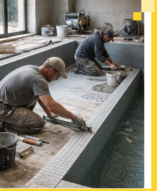 Строительство бассейна в частном доме в Казани под ключ