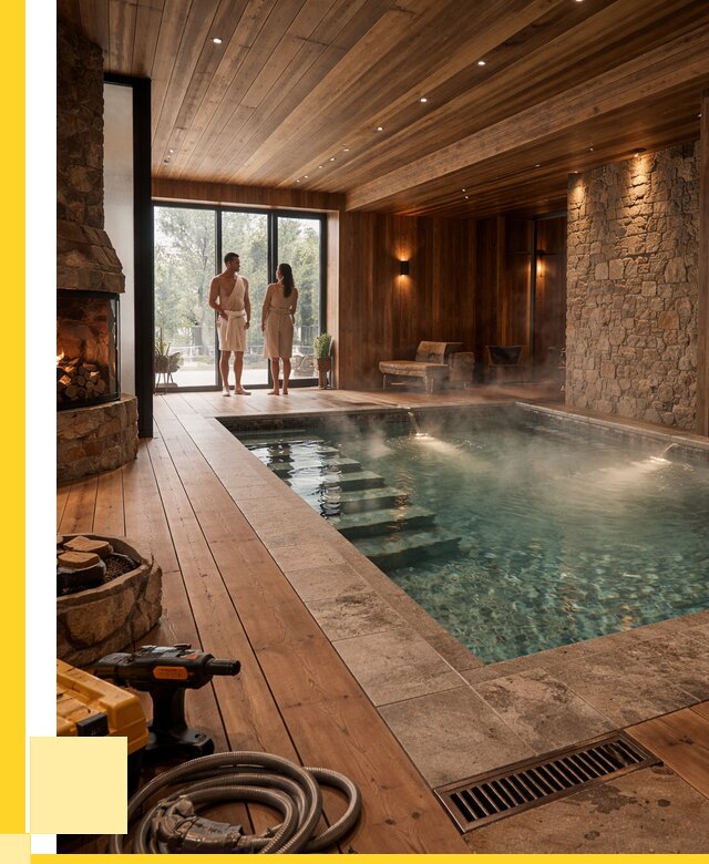 Проекты бань с бассейном под ключ в Казани от 79628 р., ЭриданКзн