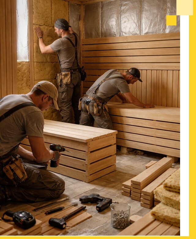 Профессиональное строительство саун под ключ в Казани