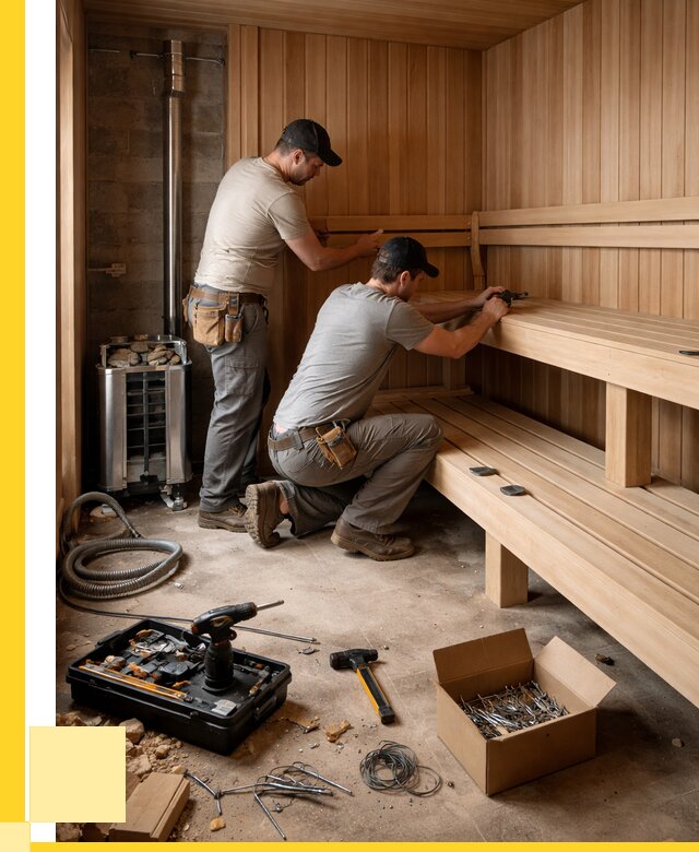 Монтаж саун под ключ в Казани от 127404 р. | ЭриданКзн