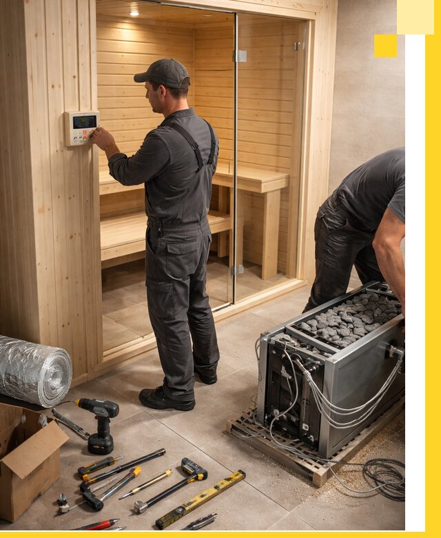 Поставка, установка и монтаж электрических саун в Казани