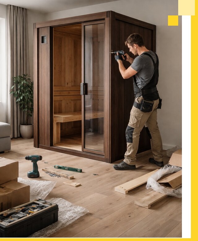 Установка и производство мини саун под ключ в Казани