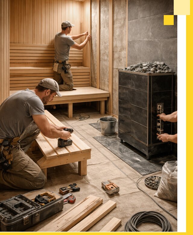 Дизайн и строительство интерьерных саун под ключ в Казани