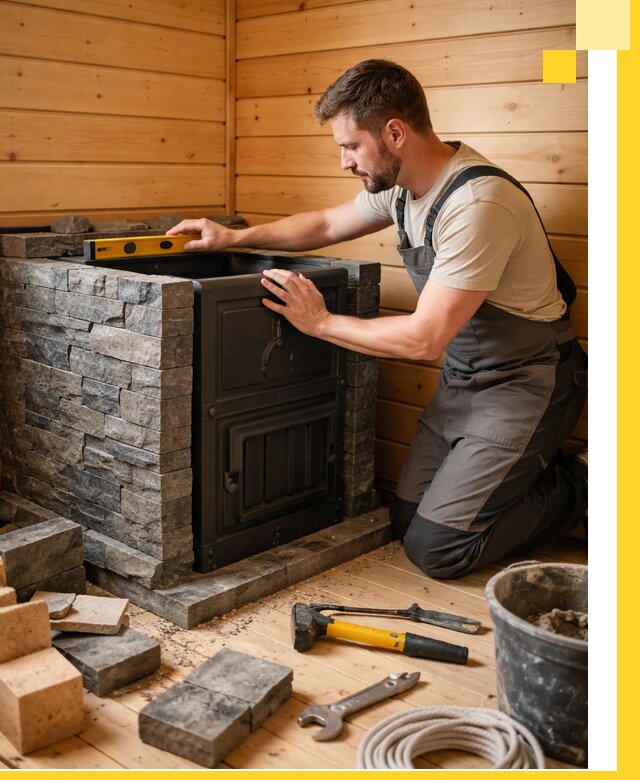 Производство и установка печей для саун под ключ в Казани