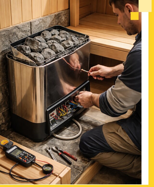 Продажа и установка электрокаменок для саун в Казани
