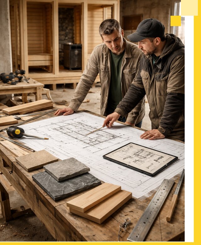 Проекты бань под ключ и планы строительства в Казани