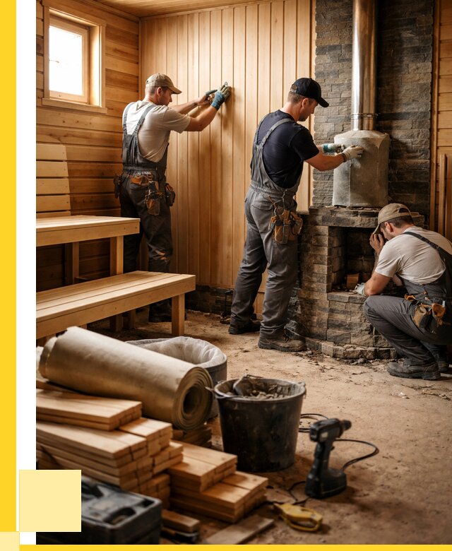 Ремонт бань под ключ в Казани от 47777 р. | ЭриданКзн