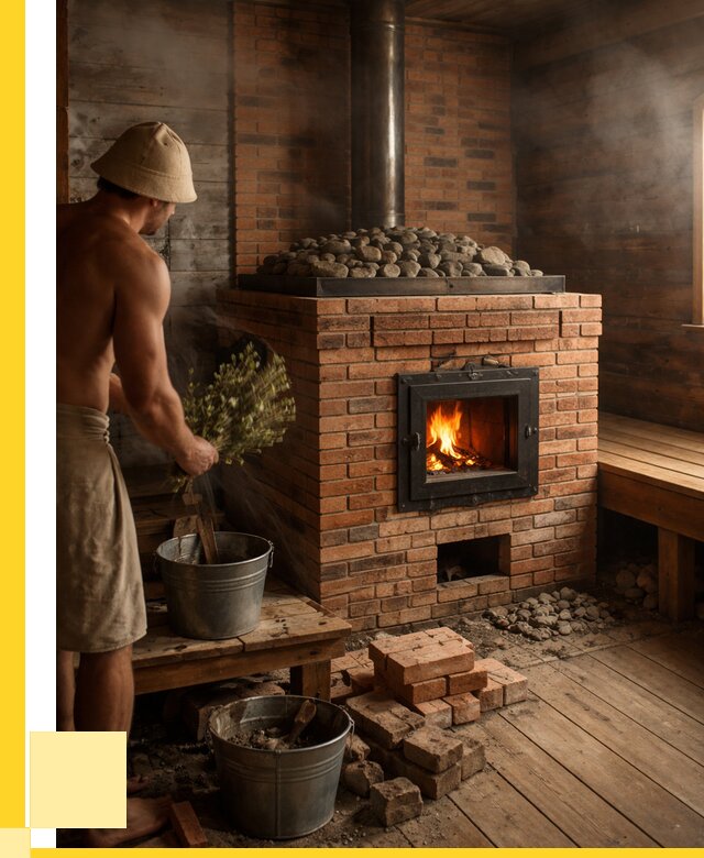 Кирпичные банные печи в Казани от 95553 р. | ЭриданКзн