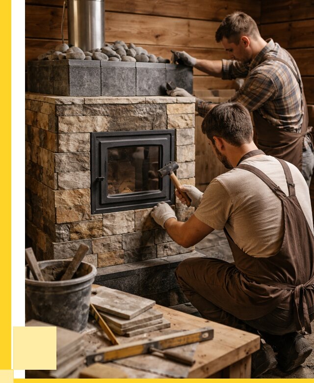 Облицовка банной печи в Казани от 15926 р. | ЭриданКзн