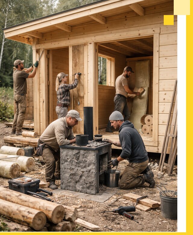 Купить баню под ключ в Казани строительство монтаж отделка