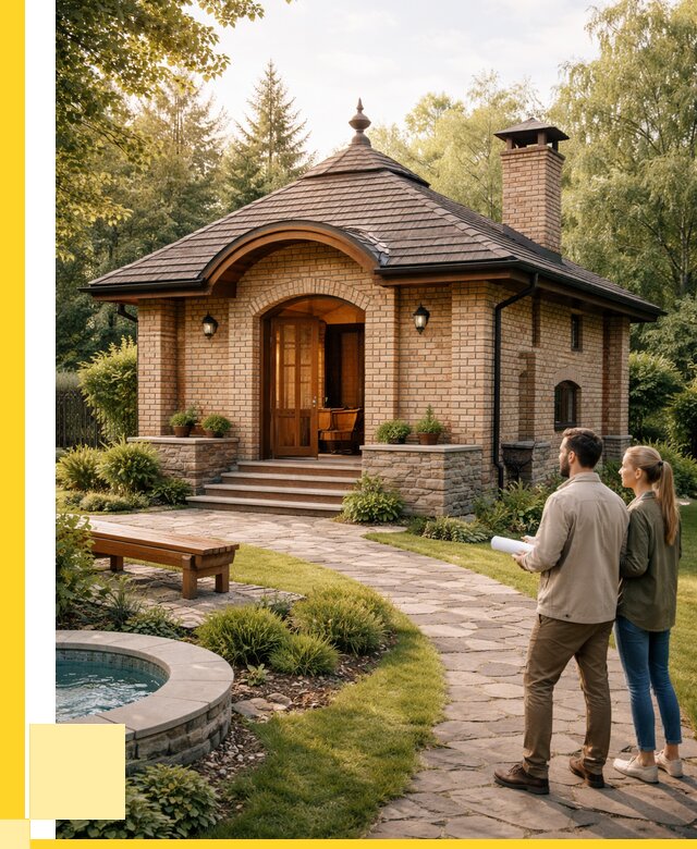 Проект кирпичной бани в Казани от 31851 р. | ЭриданКзн