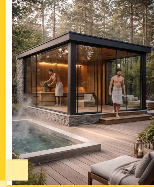 Стеклянные бани и двери в Казани от 477765 р. | ЭриданКзн