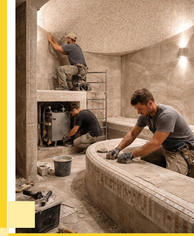 Монтаж хамамов под ключ в Казани от 265425 р. ЭриданКзн