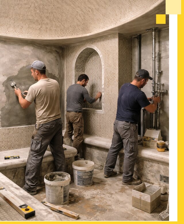 Профессиональный монтаж хамамов под ключ в Казани с гарантией