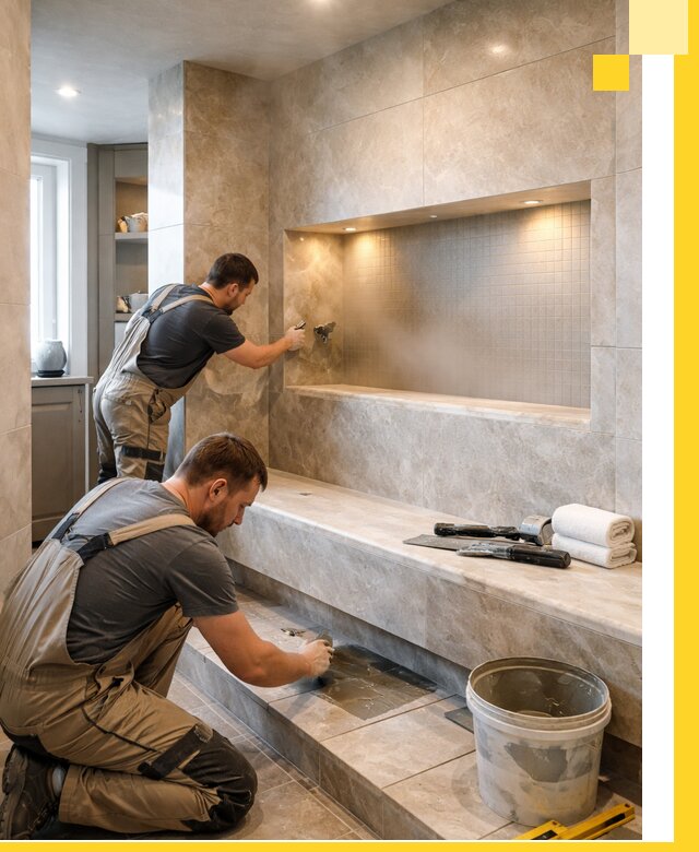 Профессиональное строительство хамама в квартире в Казани