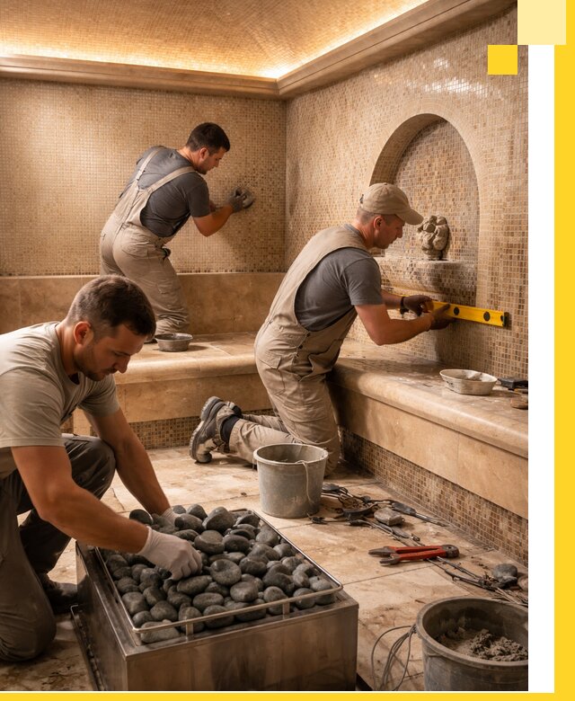 Проектирование и строительство хамама и сауны в Казани