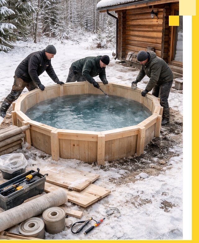 Изготовление и установка ледяных купелей под ключ в Казани