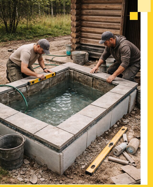 Изготовление и установка холодных купелей под ключ в Казани