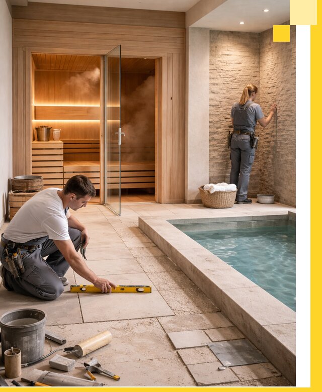 Комплексный дизайн и отделка интерьеров SPA под ключ в Казани